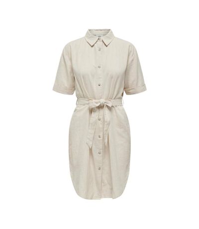 Robe écru femme jdy shirt dress - l