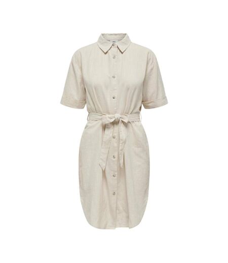 Robe écru femme jdy shirt dress - l