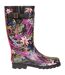 Bottes De Pluie Elena Femme Noir Vert Trespass-4