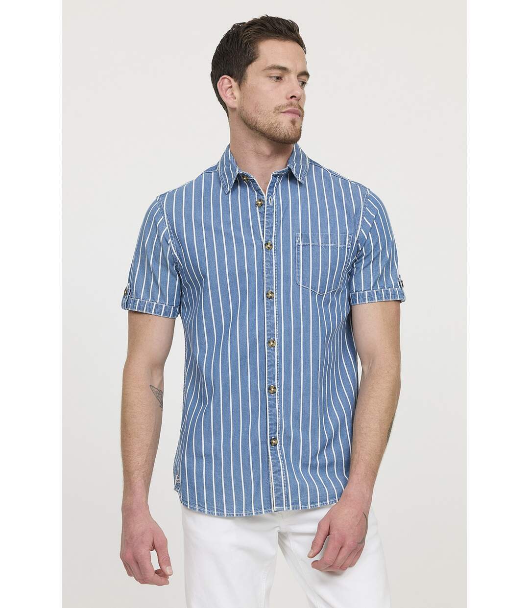 Chemise manches courtes coton regular DOULY-2