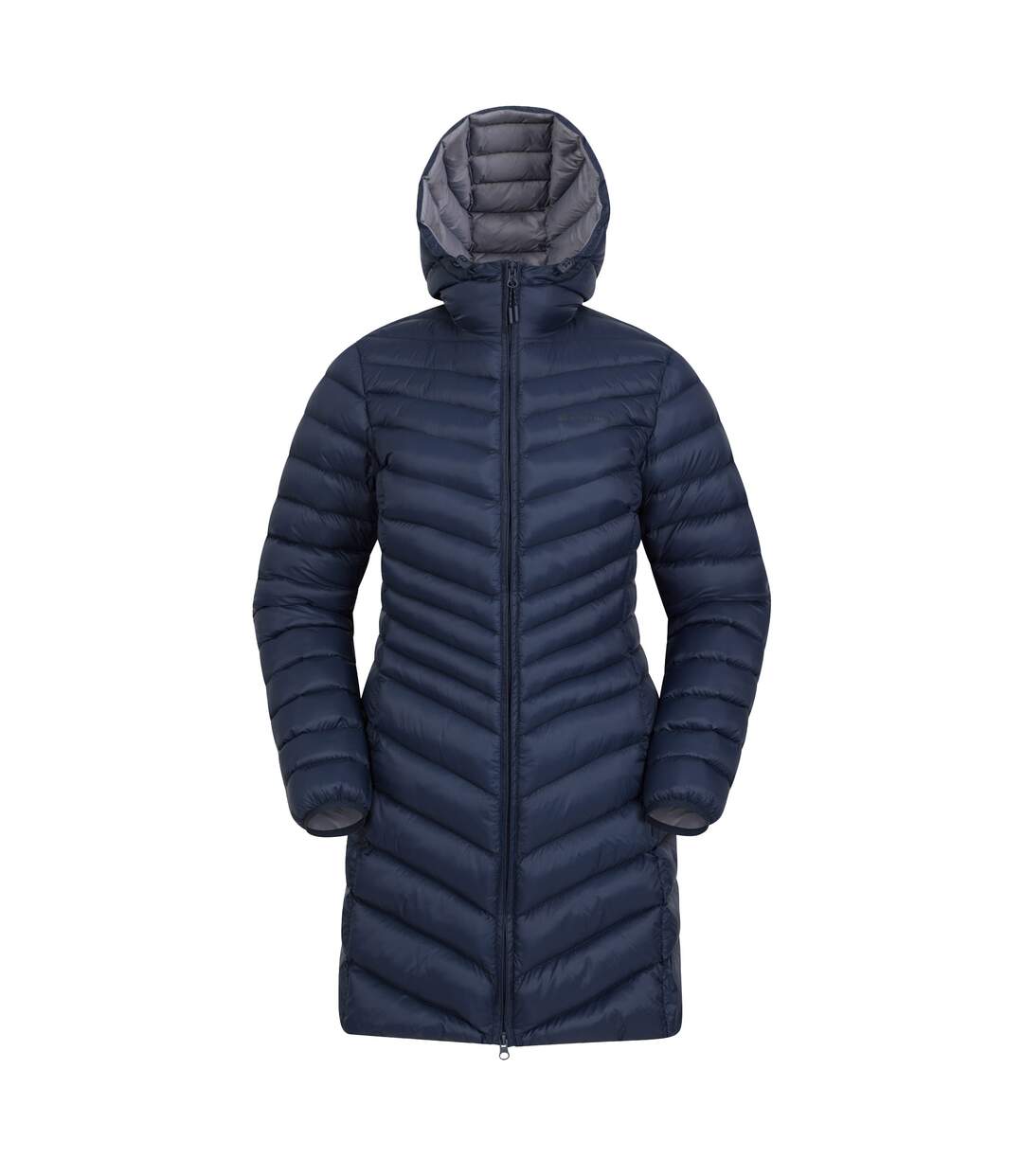 Womens/ladies florence long padded jacket navy Mountain Warehouse