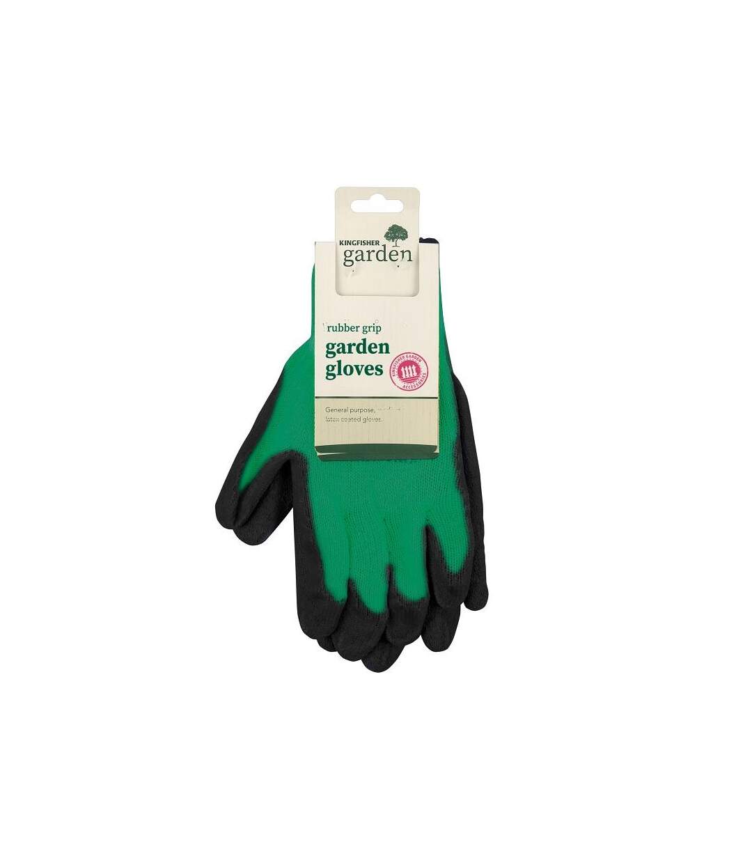 Kingfisher medium rubber grip garden gloves one size one colour Universal Textiles-1