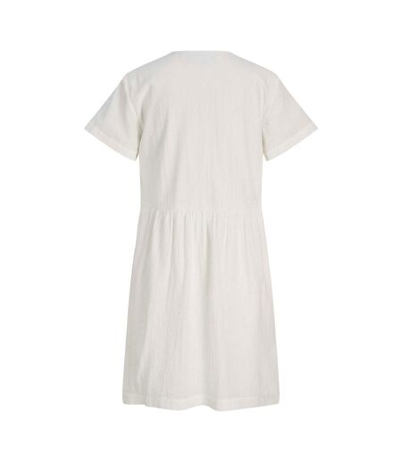 Robe Courte Manches Courtes Femme Blanc De Blanc JJXX
