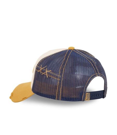 Casquette trucker avec filet effet usé et patch brodé Used Vondutch