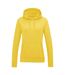 Sweat à capuche college femme jaune Awdis Awdis