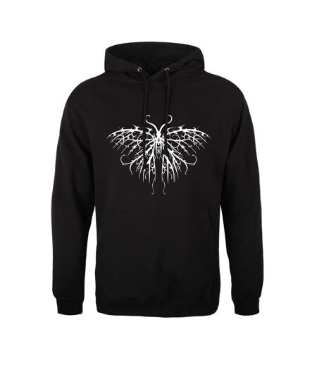 Unorthodox Collective Mens Skeletal Butterfly Hoodie (Noir) - UTGR2821