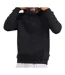 Sweat noir homme puma embroidery-1