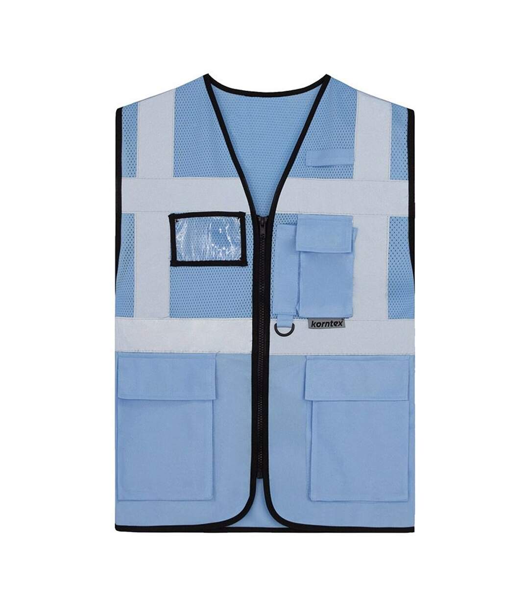 Gilet Haute Visibilité Athens Adulte Bleu Ciel Korntex-1