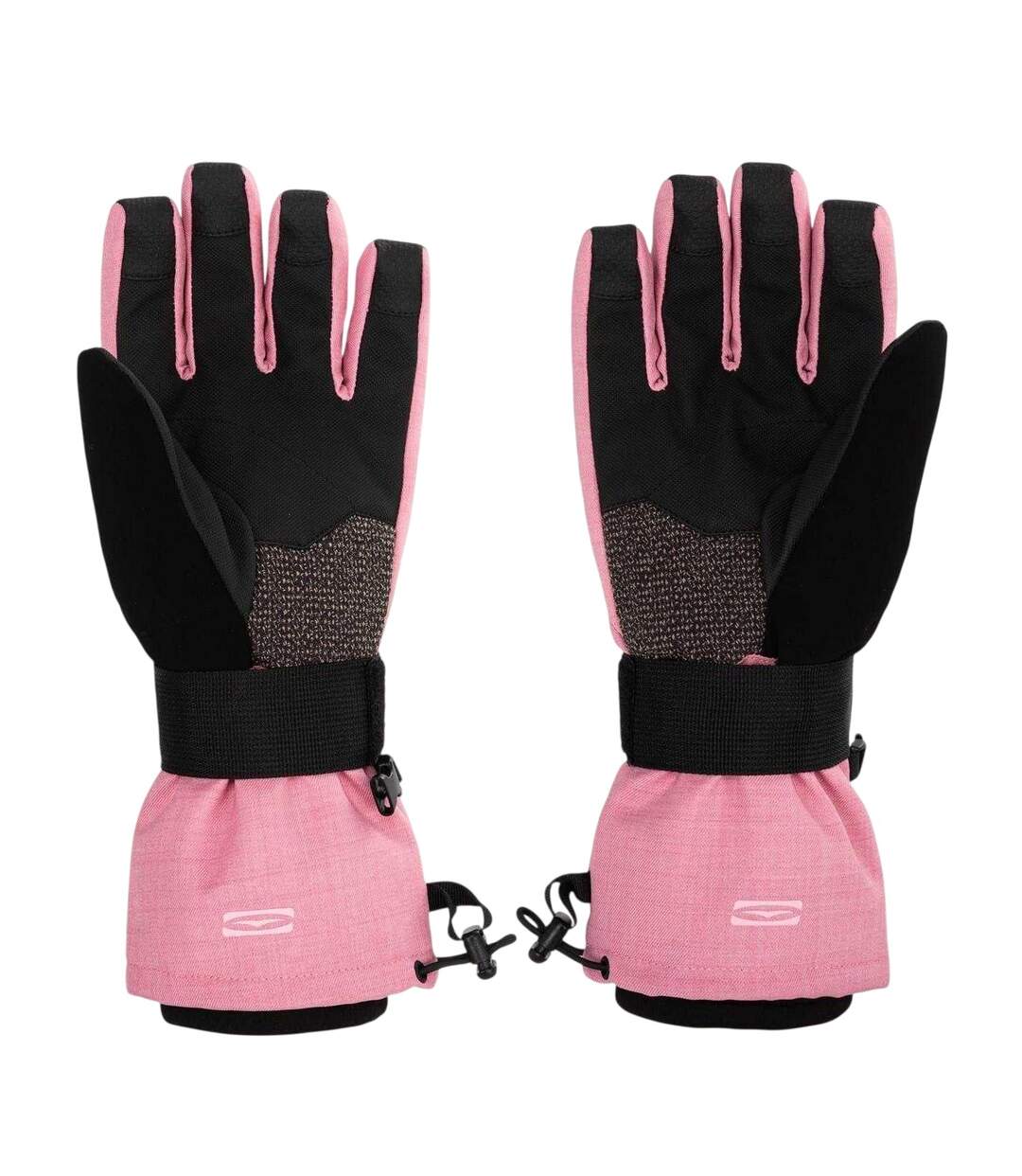 Womens/ladies Powder Ski Gloves Black Pink Gul-2
