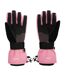 Womens/ladies Powder Ski Gloves Black Pink Gul-2