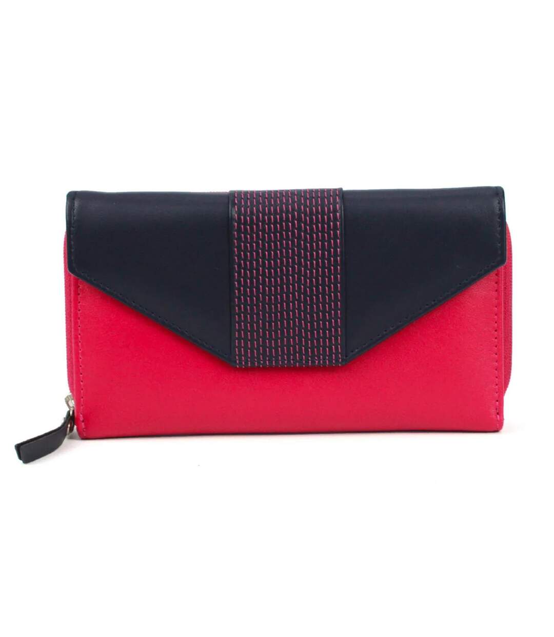 Sofia Leather Purse One Size Pink Navy Eastern Counties Leather-1
