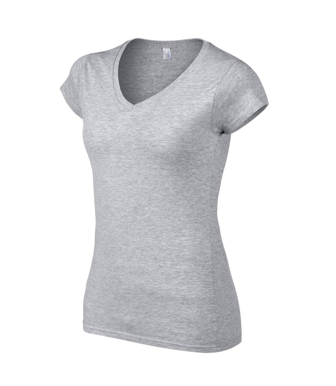 T-shirt softstyle femme gris Gildan