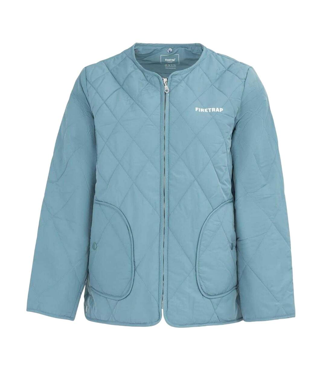 Doudoune Motif/style Matelassé Femme Bleu Firetrap-3