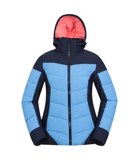 Womens/ladies Resort Recco Padded Ski Jacket Navy Mountain Warehouse