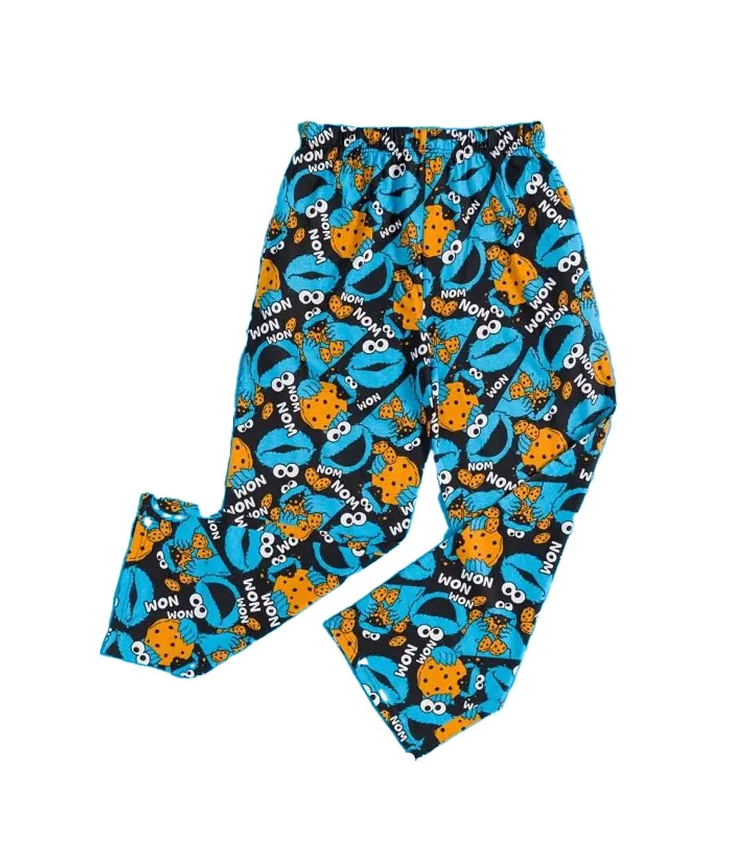 Mens All-over Print Cookie Monster Lounge Pants Blue Sesame Street-3