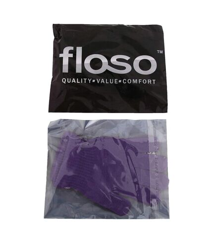FLOSO Unisex Magic Gloves (Purple)