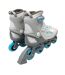 Womens/ladies Tuna Fitness Inline Roller Skates 3 Uk Grey Teal Hot Tuna-2
