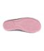 Womens/ladies aria star motif knitted slippers grey/pink Sleepers