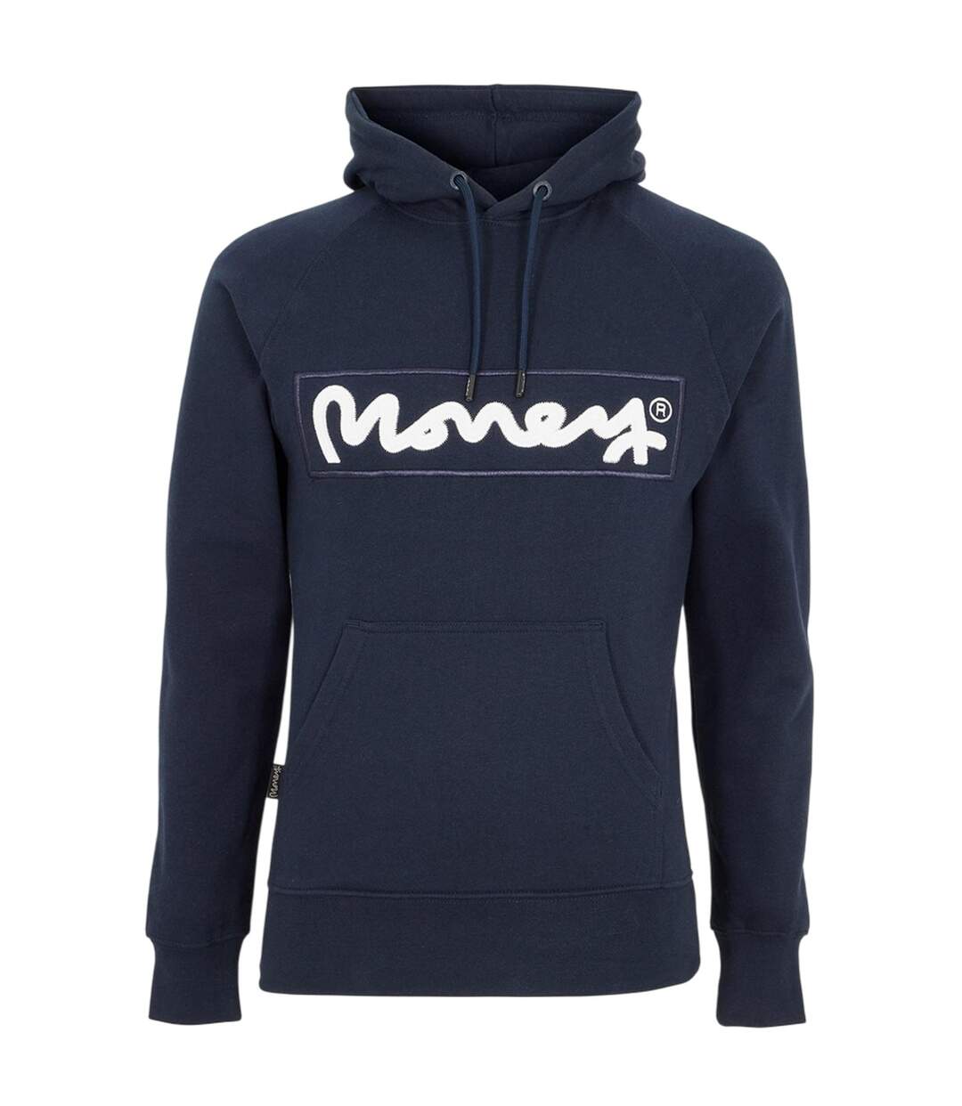 Mens Sig Hells Cotton Hoodie Navy Money-1