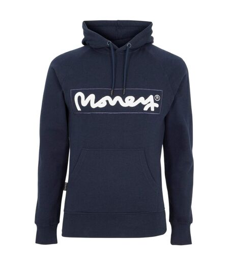 Mens Sig Hells Cotton Hoodie Navy Money