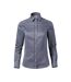 Chemise Manches Longues Journey Femme Gris Bleu Foncé Chiné Malfini-1