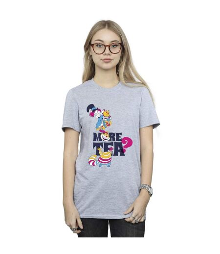 Disney - T-shirt ALICE IN WONDERLAND MORE TEA - Femme (Gris sportif) - UTBI8947