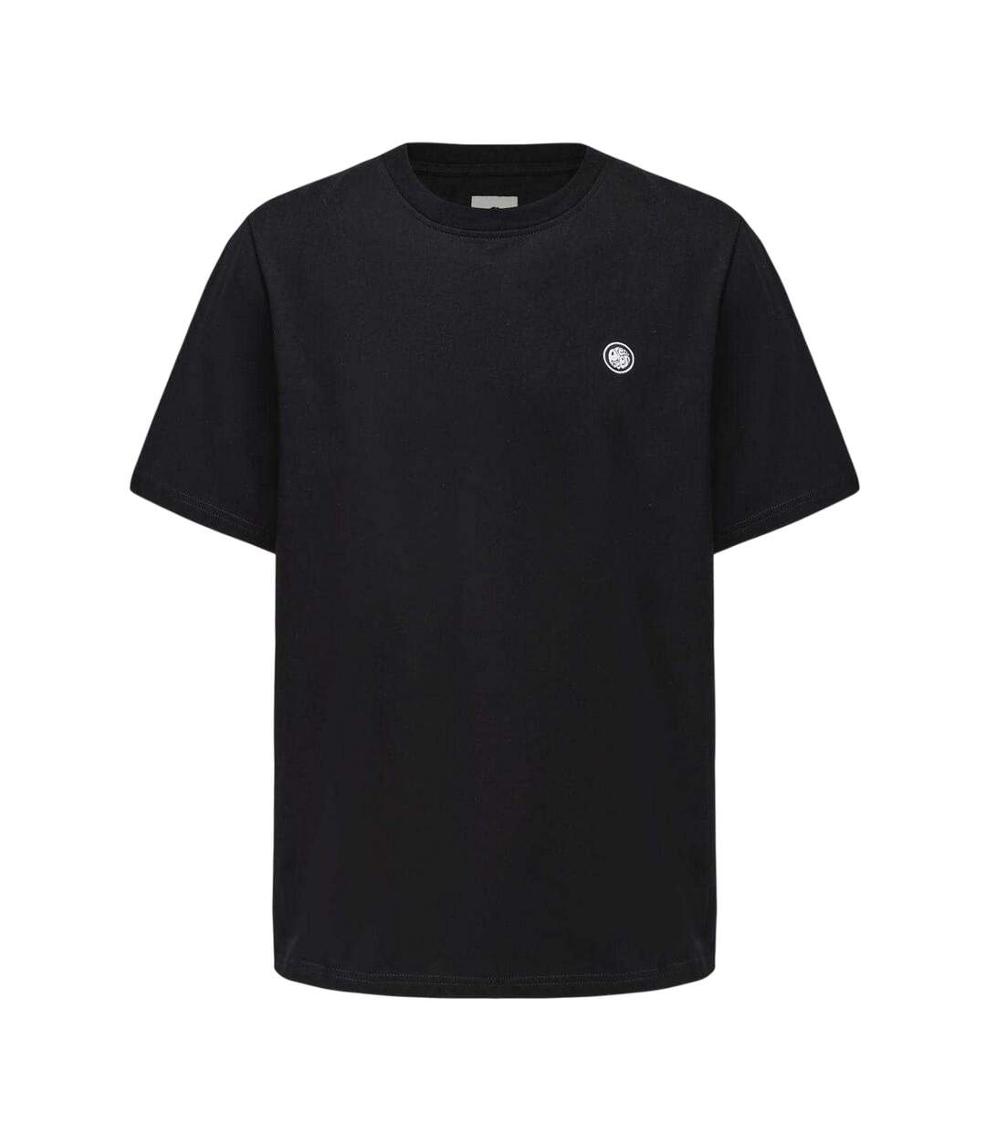 Mens Small Logo Cotton T-shirt Black Pretty Green-1