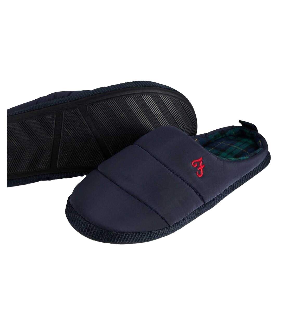 Mens Mule Slippers Navy Farah-4