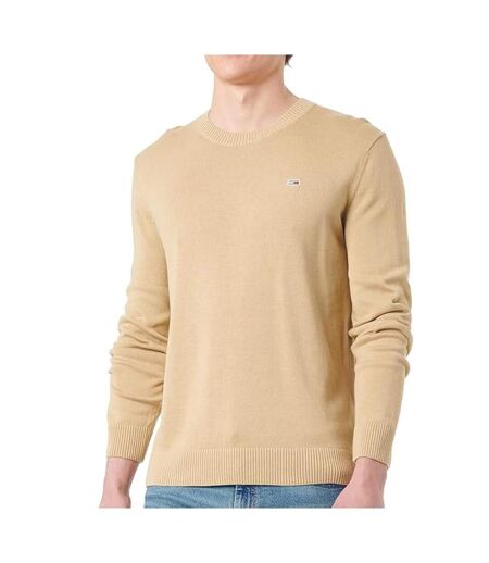 Pull beige homme tommy jeans ess light - l