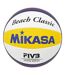 Ballon De Volley-ball Beach Classic Bv551c Taille 5 Blanc Bleu Jaune Mikasa-2