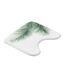 Tapis Contour WC Havane 45x45cm Blanc-2