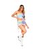 Womens/ladies Ruched Mini Skirt Multicoloured Missy Empire-1