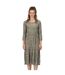 Regatta Womens/Ladies Briella Abstract Long-Sleeved Casual Dress (Green Fields) - UTRG7273