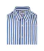 Chemise Manches Courtes Été Motif/style Rayé Homme Blanc Bleu Urban Classics-4