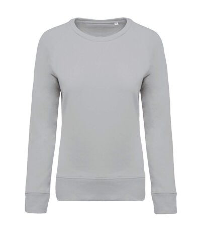 Sweat shirt coton bio - Femme - K481 - gris snow