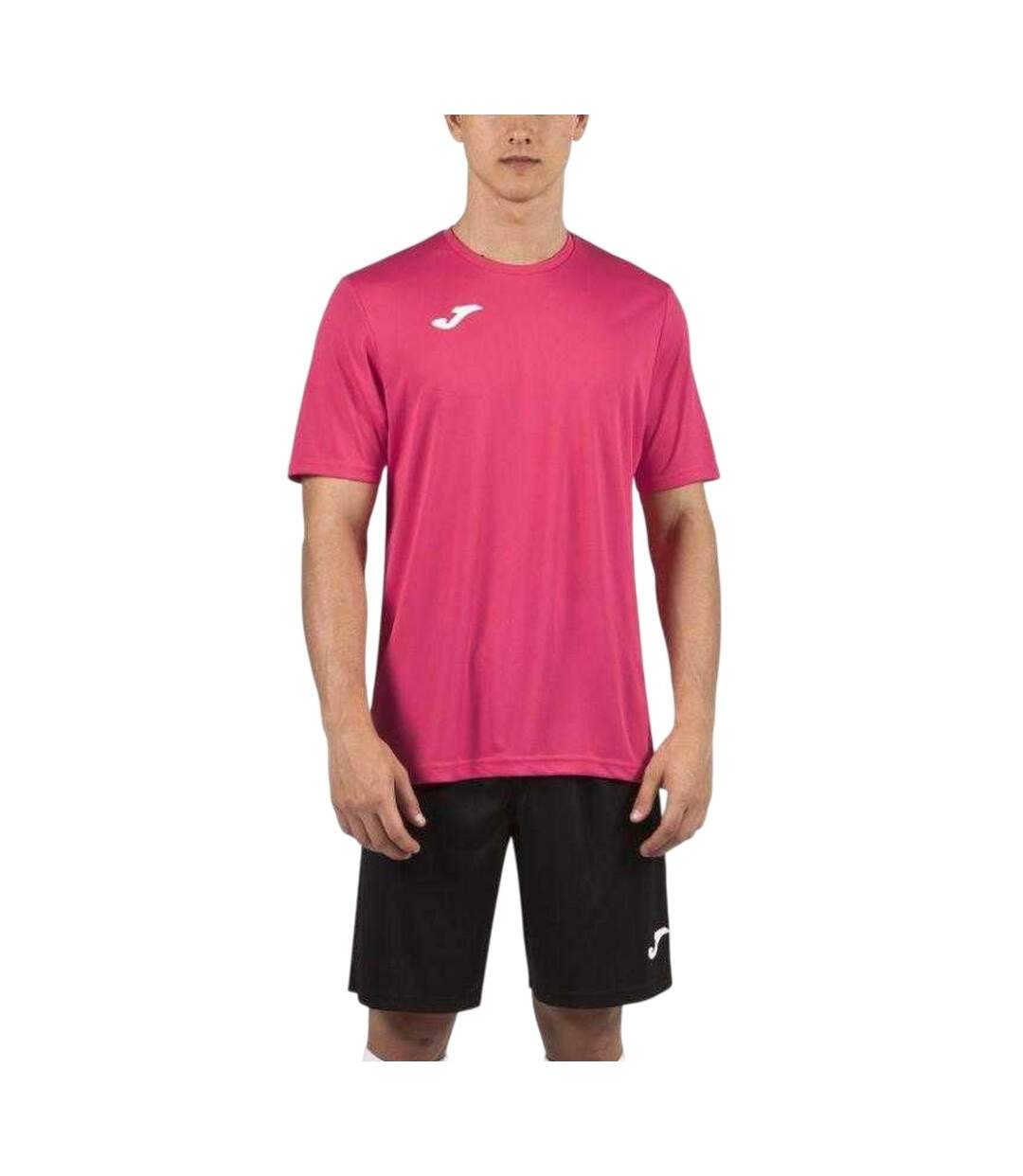 T-shirt Combi Homme Framboise Joma-3