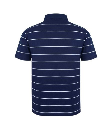 Polo Motif/style À Rayures Homme Bleu Marine Blanc Giorgio