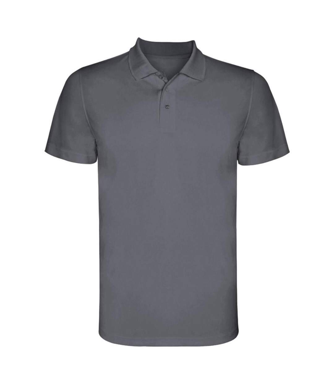 Mens monzha short-sleeved polo shirt lead Roly-1