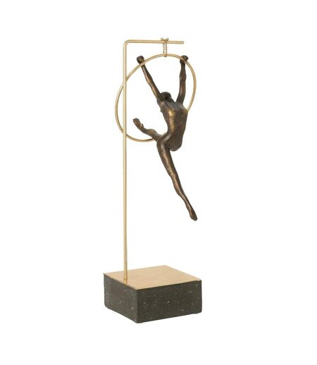 Gymnaste Cerceau sur Socle Beta 48cm Doré & Noir