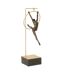 Gymnaste Cerceau sur Socle Beta 48cm Doré & Noir-1