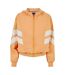 Veste Manches Chauve-souris Femme Orange Pâle Sable Blanc Urban Classics-1