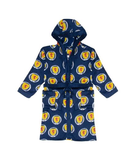 Robe De Chambre Motif/style Emblème Homme Bleu Marine Scotland