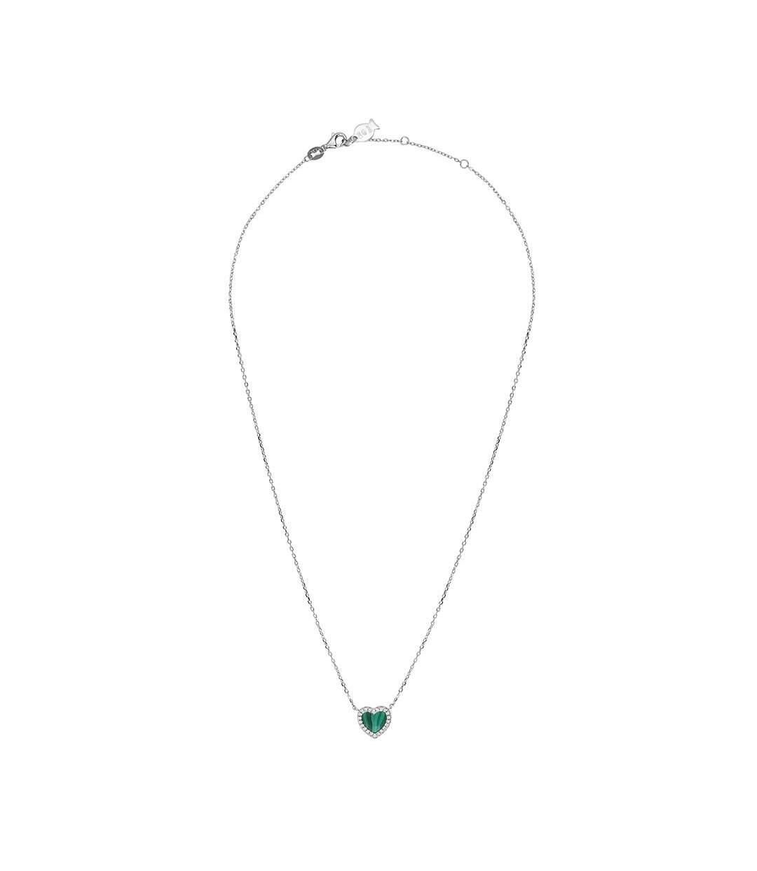 Collier coeur vert clio blue angel - taille unique-1