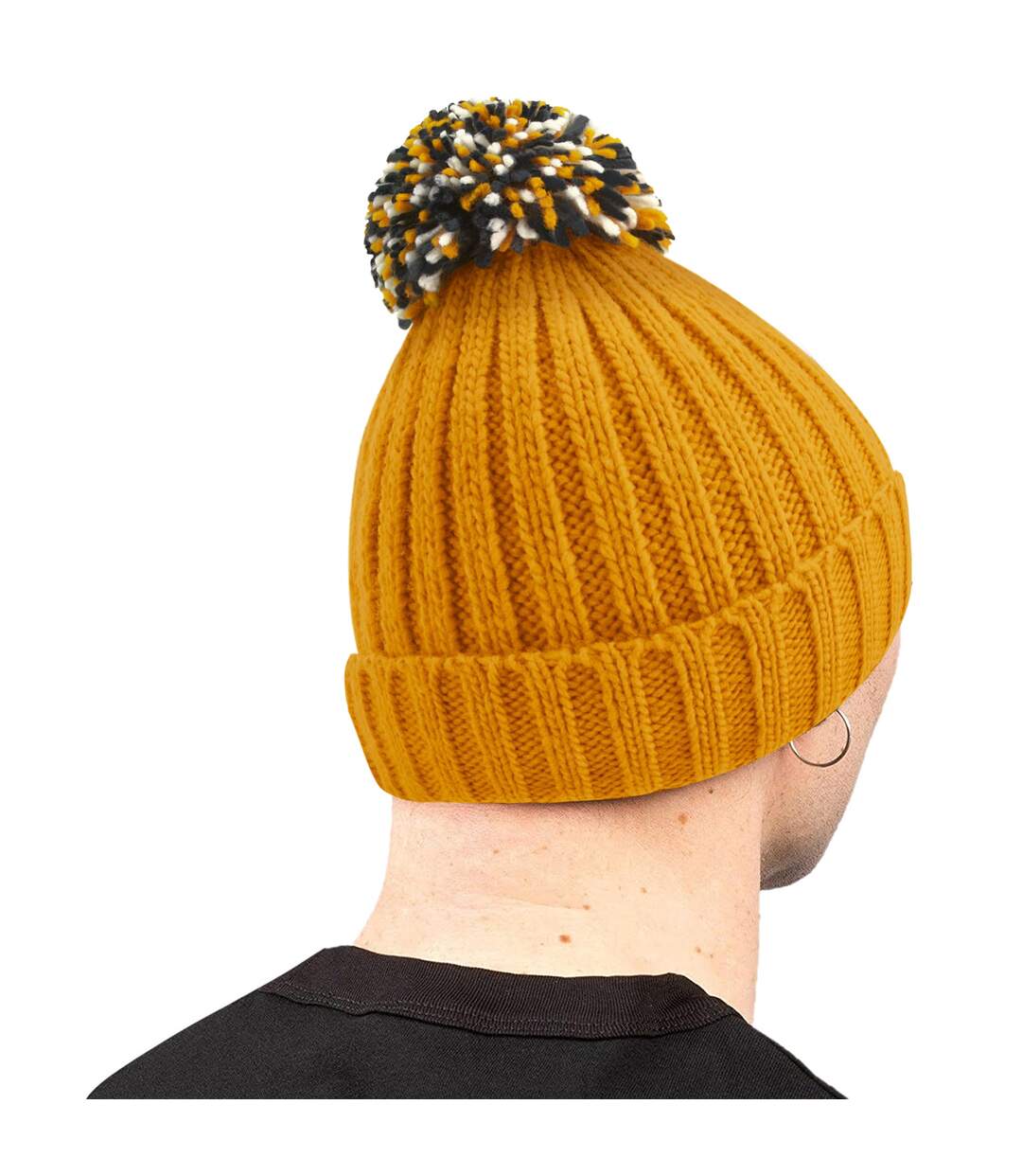 Bonnet hygge adulte jaune foncé Beechfield