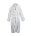 A&R Towels Adults Unisex Bath Robe With Shawl Collar (White) - UTRW6532