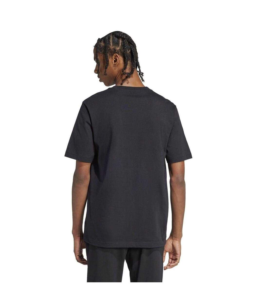 Mens Slider Pocket Lounge T-shirt Black Adidas-3