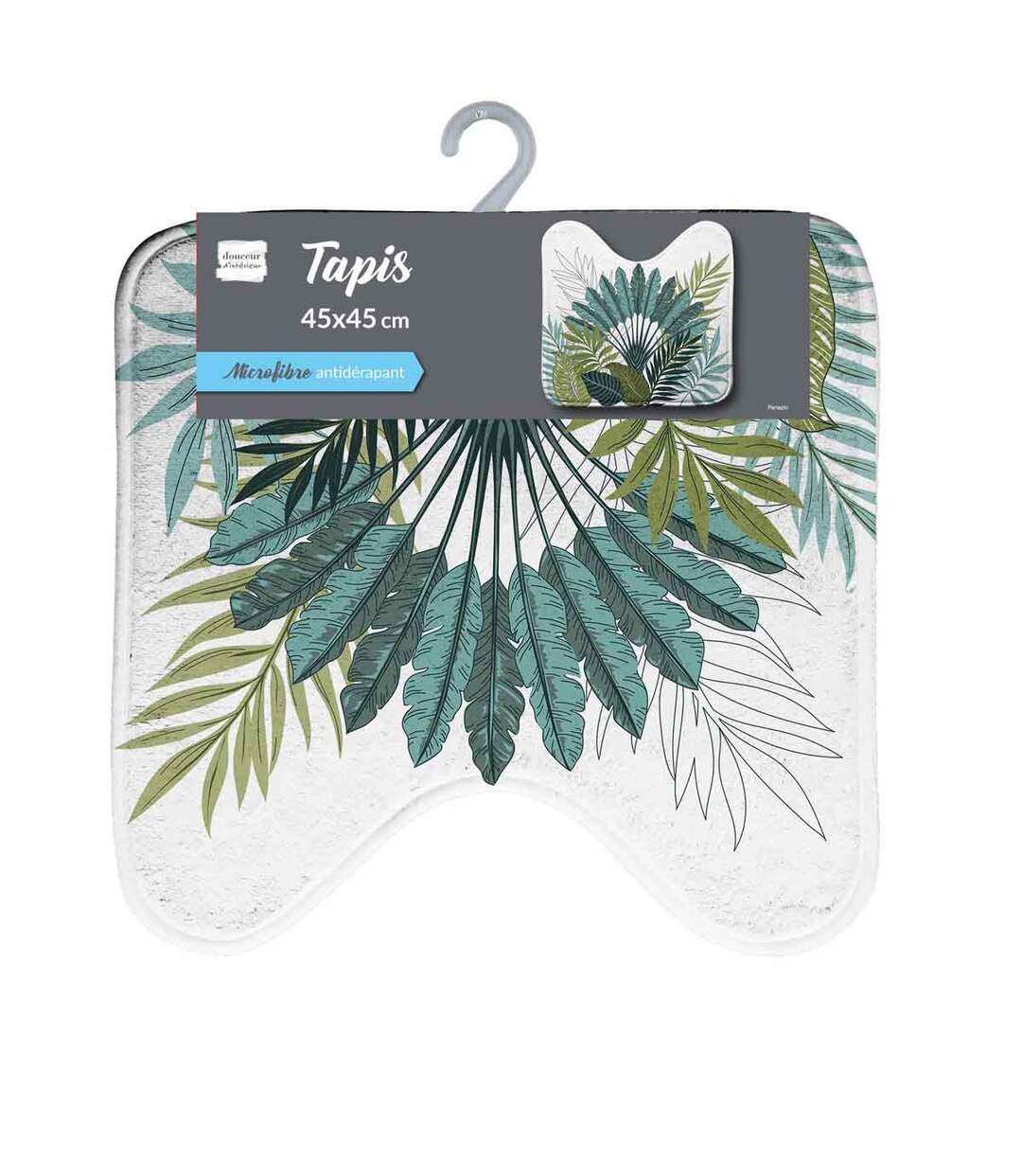 Tapis WC Imprimé Panazio 45x45cm Vert-2