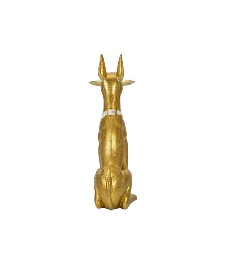 Vide-Poche Statue Chien Muscle 91cm Or