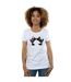 Disney T-shirt en coton Mickey Minnie Kiss Silhouette - Femmes/Dames (Blanc) - UTBI33068-2