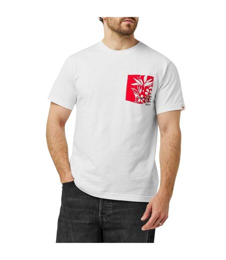 T-shirt Motif/style Hawaïen Homme Blanc Replay